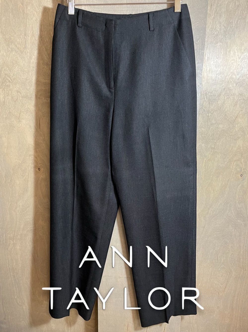 Ann Taylor Black Wide Leg Fully Lined Dress Pants 8